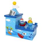 Nieuw Small Foot - Houten Muziekdoos en Spaarpot Piraat, Ophalen of Verzenden, Nieuw