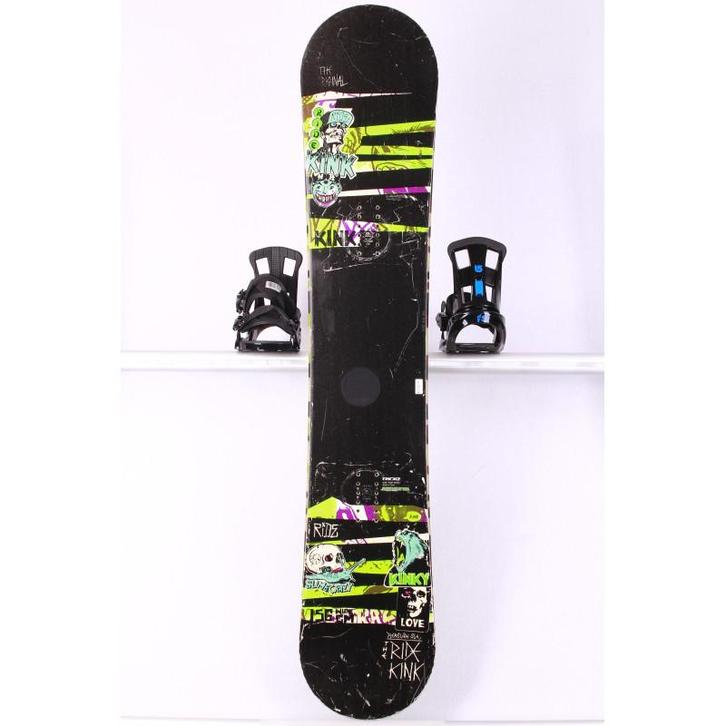 156 snowboard RIDE KINK, black, FLAT/Rocker, Sport en Fitness, Snowboarden, Board, Gebruikt, Verzenden