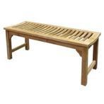 Javaan tuinbank 120x45xH46 cm teak, Huis en Inrichting, Ophalen of Verzenden, Nieuw