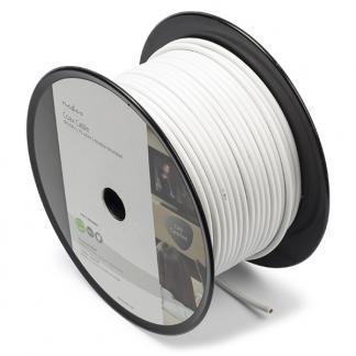 Coax-kabel op rol | 100 meter (RG-59U, Wit), Computers en Software, Pc- en Netwerkkabels, Nieuw, Verzenden