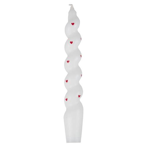 Rood Witte Kaars Hartjes 2st, Hobby en Vrije tijd, Feestartikelen, Nieuw, Verzenden