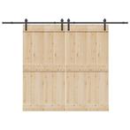 vidaXL Doos met onderdelen voor schuifdeur 305 cm staal, Doe-het-zelf en Verbouw, IJzerwaren en Bevestigingsmiddelen, Verzenden