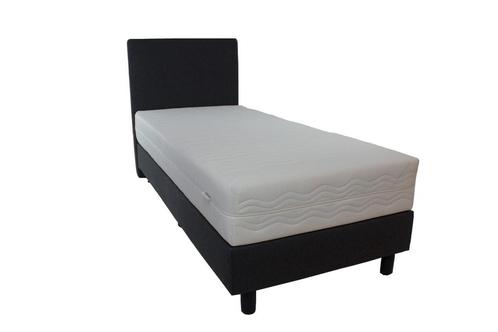 Boxspring 1 persoons Antraciet inclusief pocket koudschuim, Huis en Inrichting, Slaapkamer | Matrassen en Bedbodems, Matras, Nieuw