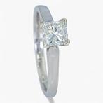 Zonder Minimumprijs - Ring - 14 karaat Witgoud, HRD - VVS, Sieraden, Tassen en Uiterlijk, Ringen, Nieuw
