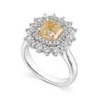 Statement ring - 18 karaat Witgoud - 3.05ct. tw. Diamant