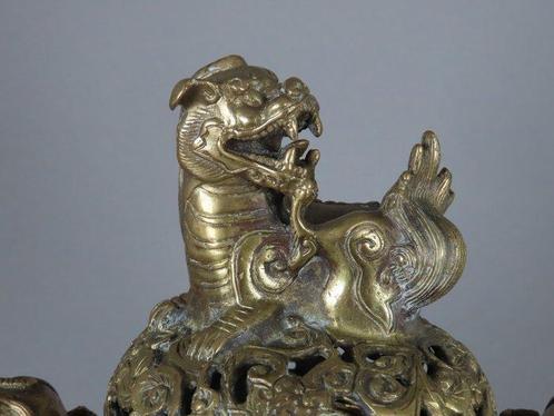 4 Character Qianlong Mark - Wierookvat - Brons -, Antiek en Kunst, Antiek | Overige Antiek