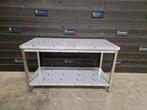 Werktafel | bodemschap | RVS | 150x70 cm, Nieuw in verpakking, RVS Meubilair