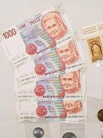 Italië. Lotto 200 monete da rotolino + banconote +
