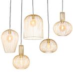 Set van 5 design hanglampen goud - Wires, Huis en Inrichting, Lampen | Hanglampen, Nieuw, Overige stijlen