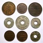 Palestina. 9 different coins 1 Mil/10 Mils | 1927-1946 |, Postzegels en Munten