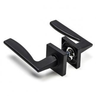 Deurbeslag | Deurklink | Intersteel | Apollo (Zamak, Zwart), Doe-het-zelf en Verbouw, Hang- en Sluitwerk, Nieuw, Verzenden