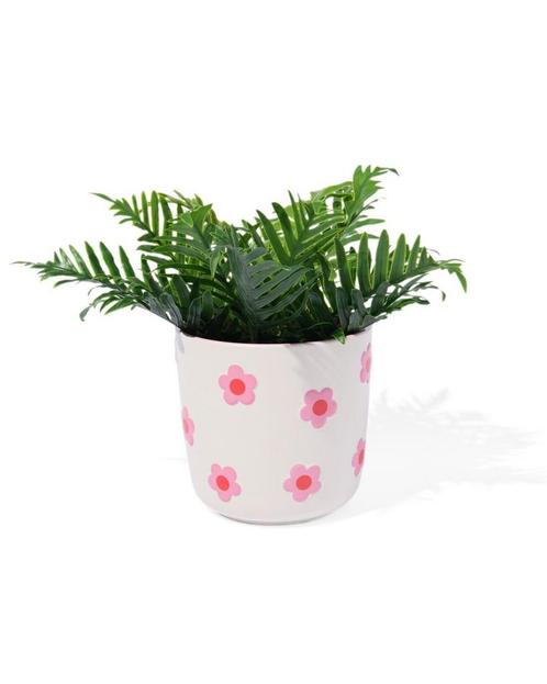 HEMA Bloempot 12cm bloemrelief, Huis en Inrichting, Kamerplanten, Verzenden
