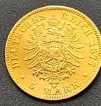 Duitsland, Hamburg Goldmünze 5 Mark Hamburg 1877