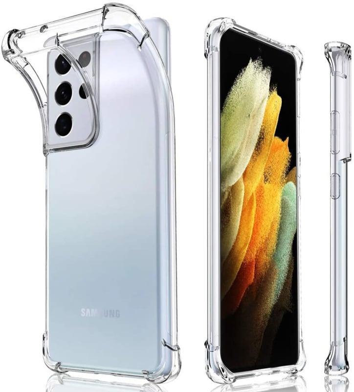 Galaxy S22 Ultra Transparant Soft TPU Air Cushion Hoesje, Telecommunicatie, Mobiele telefoons | Hoesjes en Frontjes | Samsung
