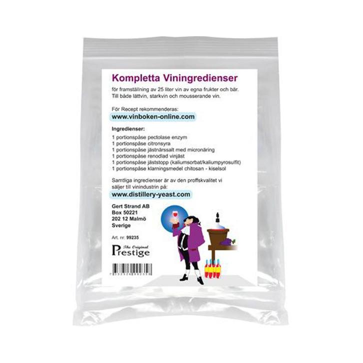 Complete set - wijn ingredienten - 7 items, Huis en Inrichting, Keuken | Potten en Pannen, Overige typen, Nieuw, Ophalen of Verzenden