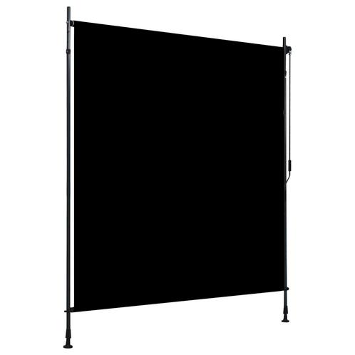 vidaXL Rolgordijn voor buiten 200x270 cm antraciet, Tuin en Terras, Zonneschermen, Nieuw, Verzenden