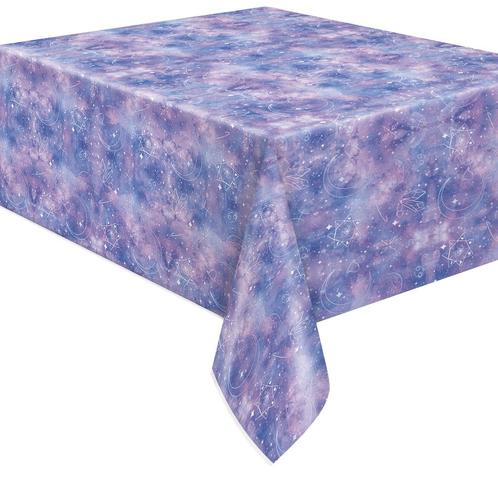 Paarse Tafelkleed Galaxy, Hobby en Vrije tijd, Feestartikelen, Nieuw, Verzenden