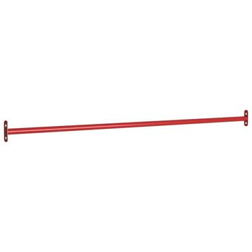 vidaXL Rekstok 125 cm staal rood