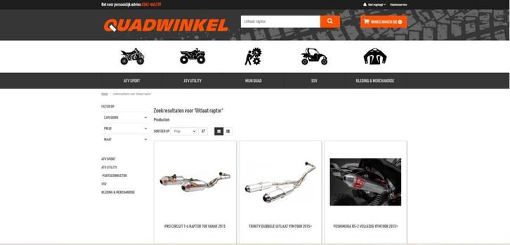 Quadwinkel.nl ook voor al uw quad onderdelen en accessoires, Motoren, Quads en Trikes
