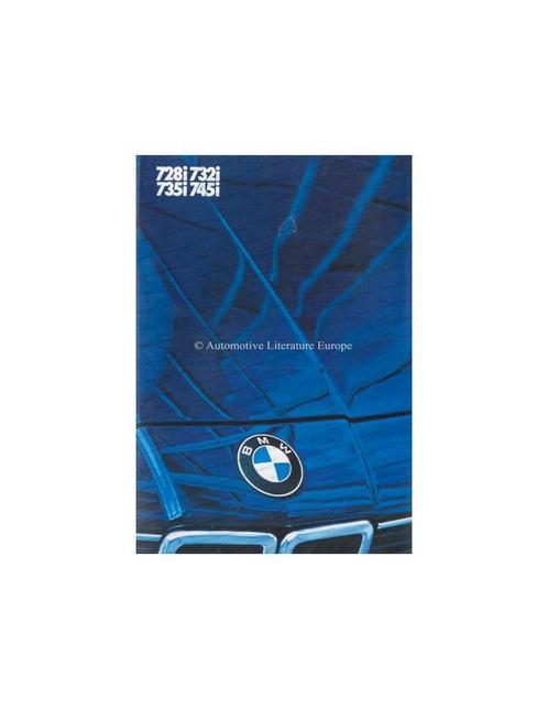 1984 BMW 7 SERIE BROCHURE DUITS, Boeken, Auto's | Folders en Tijdschriften, BMW