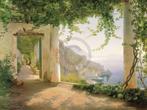 Kunstdruk Carl Frederic Aagaard - Amalfi Cappuccini 101x76cm, Huis en Inrichting, Woonaccessoires | Schilderijen, Tekeningen en Foto's