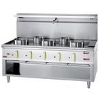 Wok | Fornuis | 5 Branders + Watergordijn | 23.8kW + 11.25kW, Zakelijke goederen, Horeca | Keukenapparatuur, Verzenden, Nieuw in verpakking