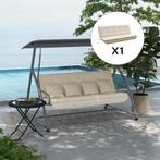 TRUUSK Kussenset Voor Hollywood Schommel 170 Cm Stoelkussen,, Tuin en Terras, Verzenden, Nieuw
