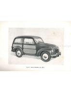 1953 FIAT 500 C INSTRUCTIEBOEKJE ITALIAANS, Auto diversen, Handleidingen en Instructieboekjes