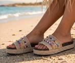 ACTIE ACTIE  BOHO Ibiza natural Slippers, Ophalen of Verzenden, Nieuw, Overige kleuren, Slippers