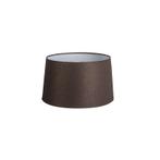 Linnen lampenkap bruin rond schuin 35/30/18, Huis en Inrichting, Lampen | Lampenkappen, Bruin, Rond, Nieuw