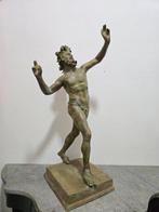 sculptuur, Fauno Danzante - 78 cm - Gepatineerd brons