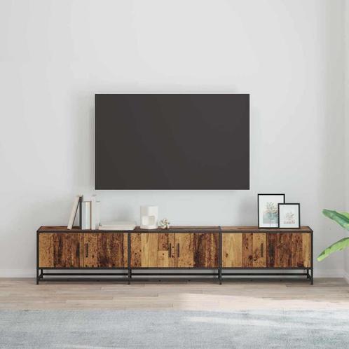 vidaXL TV-kast Oud hout 210 x 35 x 41 cm Bewerkt hout, Huis en Inrichting, Kasten | Televisiemeubels, Nieuw, 200 cm of meer, Overige houtsoorten