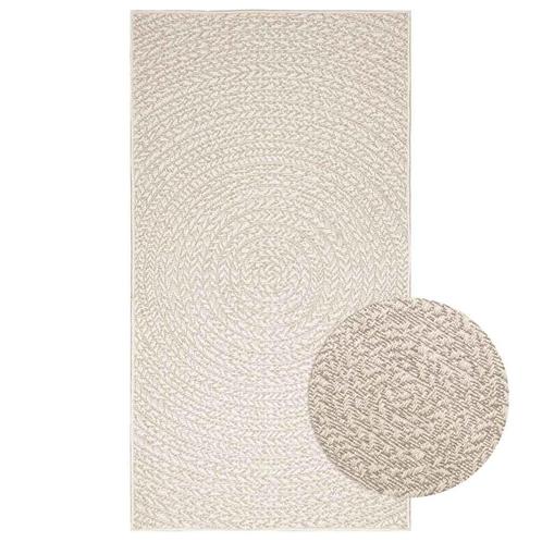 vidaXL Vloerkleed ZIZUR room binnen en buiten 80x150 cm jute, Huis en Inrichting, Stoffering | Tapijten en Kleden, Crème, Nieuw