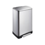 EKO Pedaalemmer E-Cube 40 ltr - Mat RVS, Verzenden, Nieuw