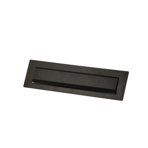 STOER! Briefplaat Rome 340x95mm staal - zwart, Tuin en Terras, Brievenbussen, Nieuw, Verzenden