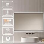 Loxa - Badkamerspiegel Sorento Zwart 120x60cm, Huis en Inrichting, Verzenden, Nieuw