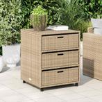 vidaXL Tuinkast 55x59x69 cm poly rattan beige, Verzenden, Nieuw