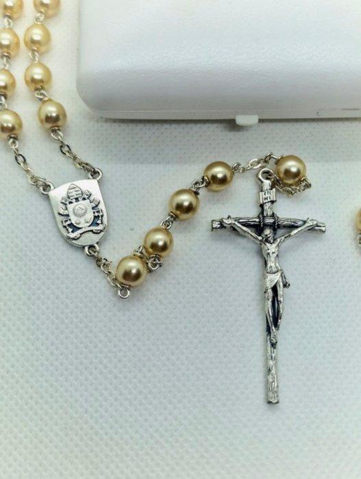 Papa Francesco - Rozenkrans van de Audiëntie - Gezegend en, Antiek en Kunst, Antiek | Goud en Zilver