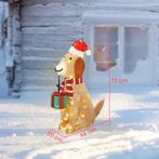 TRUUSK Verlichte Kerstpuppy - 74 Warmwitte LED-lampjes - 64, Verzenden, Nieuw