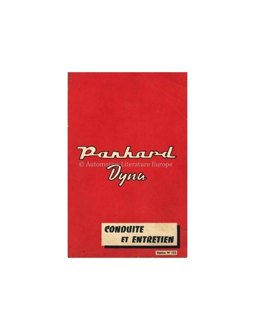 1958 PANHARD DYNA INSTRUCTIEBOEKJE FRANS, Auto diversen, Handleidingen en Instructieboekjes