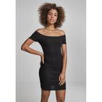 Dames Off Shoulder Geribde Jurk, Verzenden, Nieuw