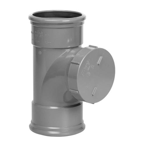 Pipelife manchet ontstoppingsstuk met schroefdeksel 160 mm, Doe-het-zelf en Verbouw, Buizen en Afvoer, Ophalen of Verzenden