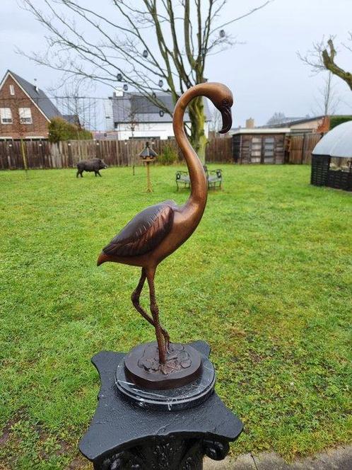 Beeld, XL Bronze Flamingo - 27 cm - Brons, Antiek en Kunst, Curiosa en Brocante