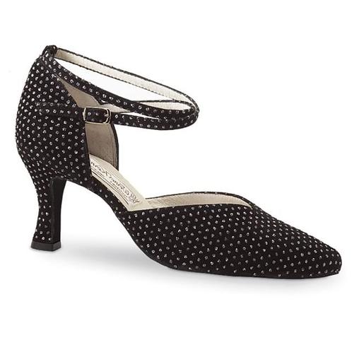 Zwarte Dansschoenen met Glitters - Salsa en Ballroom - Dicht, Sport en Fitness, Ballet, Verzenden