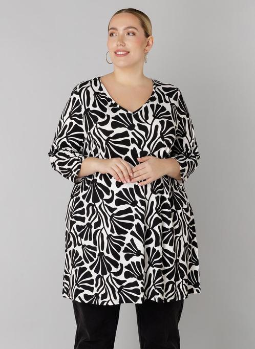 COLLETTA tuniek V hals print Maat:, Kleding | Dames, Blouses en Tunieken, Overige kleuren, Nieuw, Verzenden