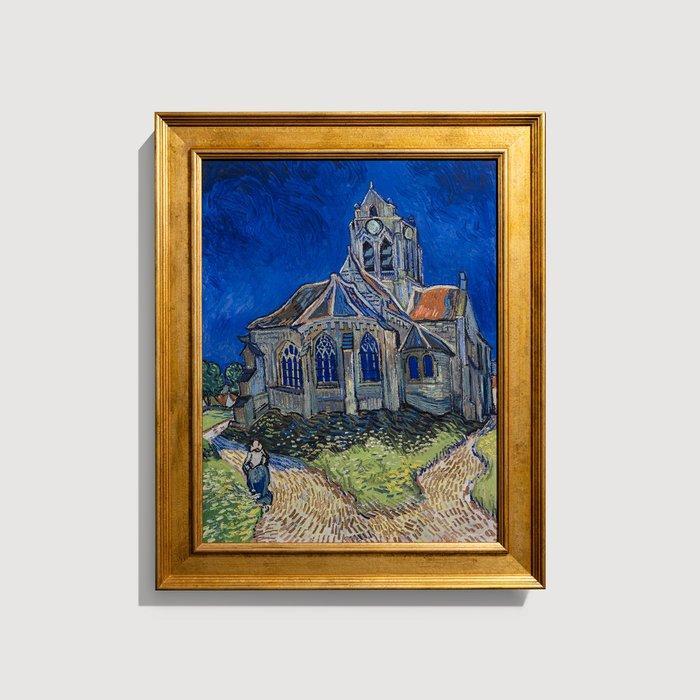 Vincent Van Gogh (1853-1890) (after) - The Church at, Antiek en Kunst, Kunst | Schilderijen | Klassiek