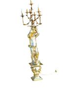 Candelabra vloerlamp - Hout - Sculpturale staande lamp van
