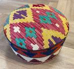 Kelim poef - handgeweven kelim - (unused) - wol - kleurrijk, Nieuw