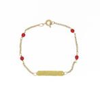 18 karaat Geel goud - Armband - Mediterrane rode koralen, Sieraden, Tassen en Uiterlijk, Antieke sieraden