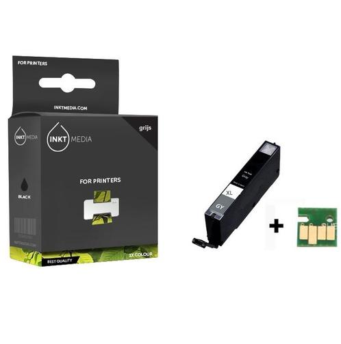 Geschikt Canon CLI-531 GR XL Inktcartridge Grijs hoge inhoud, Computers en Software, Printerbenodigdheden, Cartridge, Nieuw